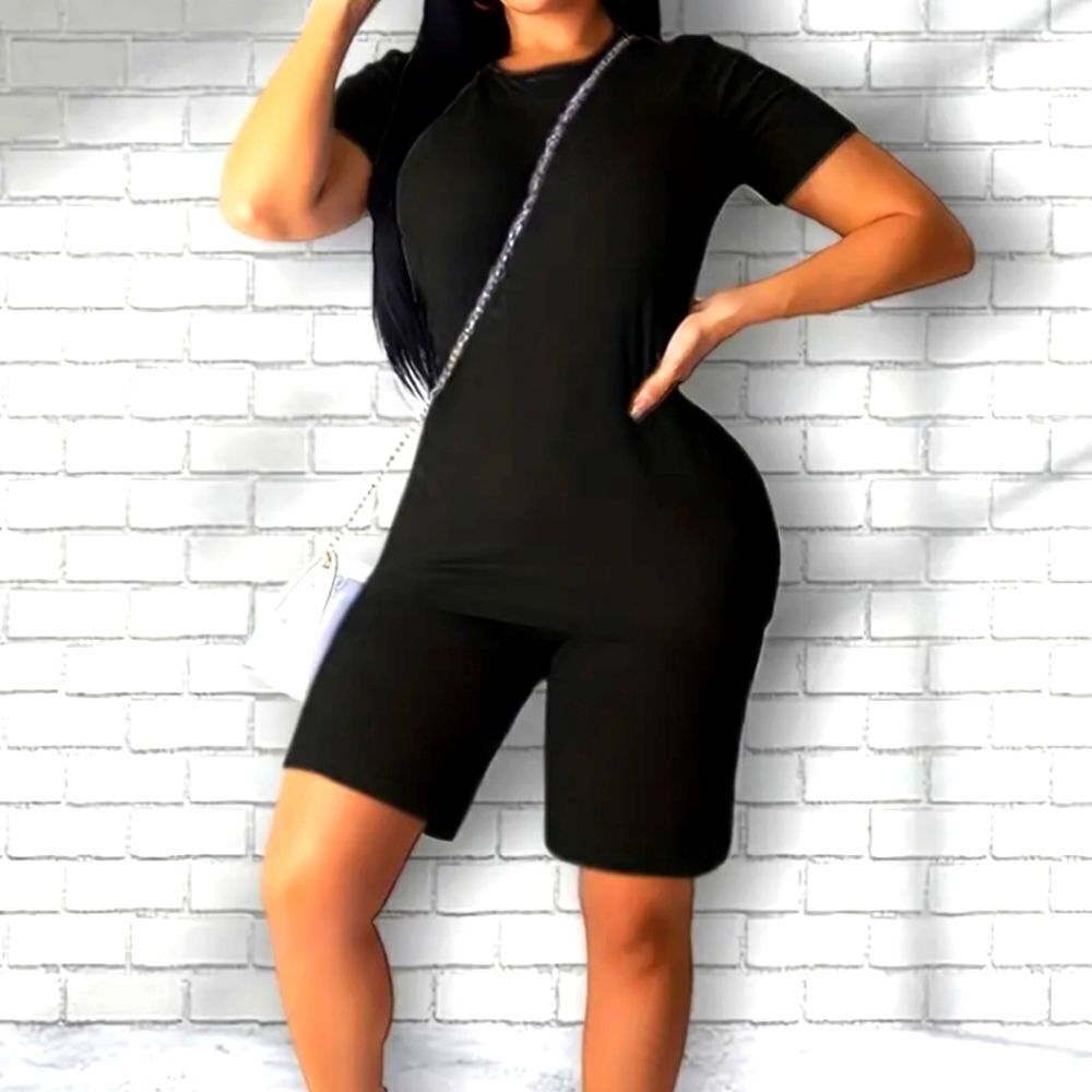 Plus size black 2pc short set sz.3x
